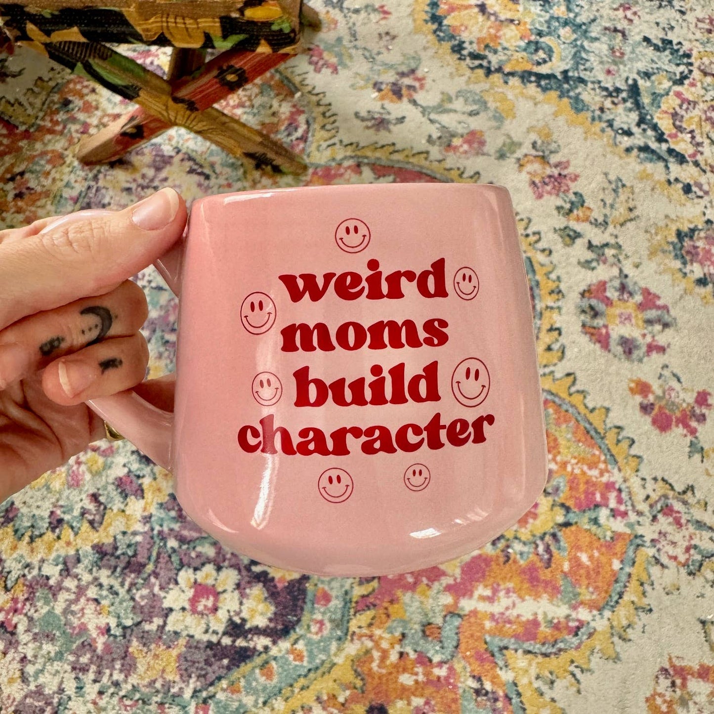 Moonlight Makers - Funny Mug - Weird Moms Build Character - 16oz - Mother's Day