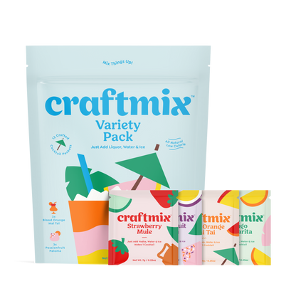 Craftmix | Variety Pack Cocktail Mixers - 12 Servings Multipack