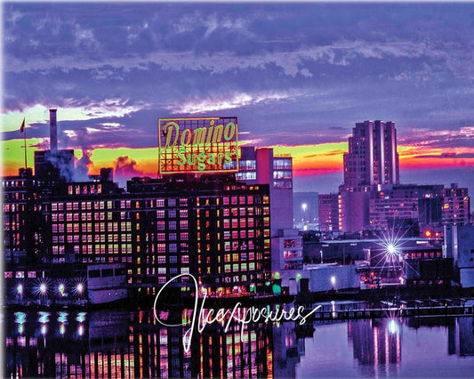 Jeff Cohen 16x20 Unframed Prints Domino Sugars (Purple)