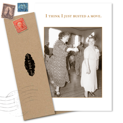Shannon Martin Design - Just Busted A Move Birthday Card