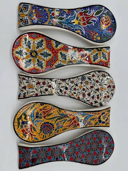 Hand-painted Ceramic Spoonholder