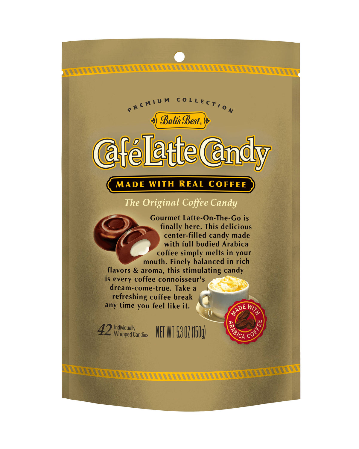 Bali's Best Café Latte Candy, 5.3oz Bag
