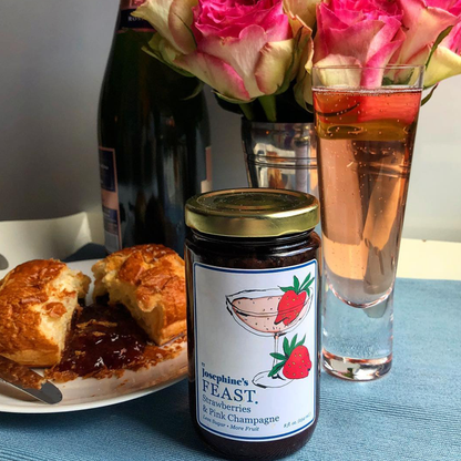 Strawberry & Pink Champagne Preserve | Award-Winning Gourmet Jam | Vegan & Gluten-Free