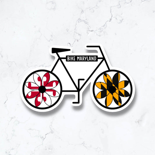 Jami Creates - Bike Maryland Sticker