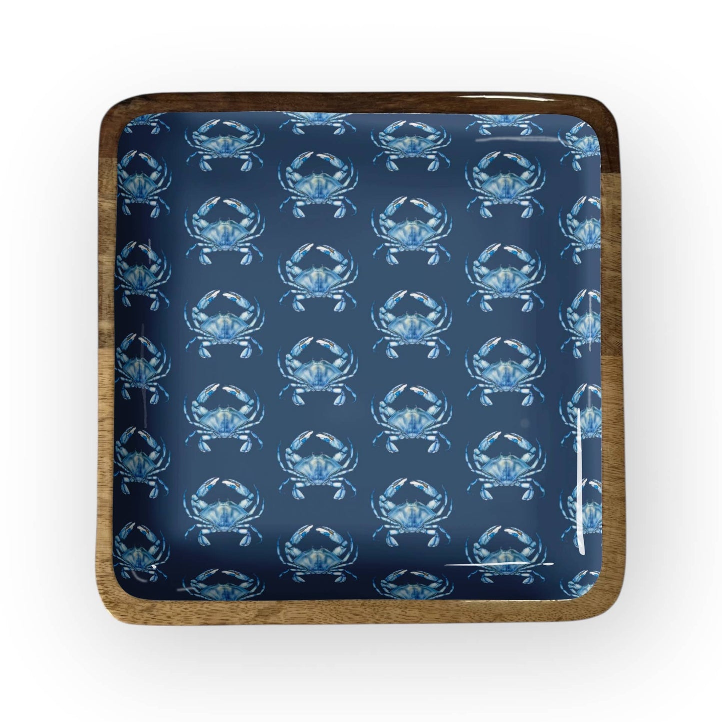 Blue Crab Square Trays 10"