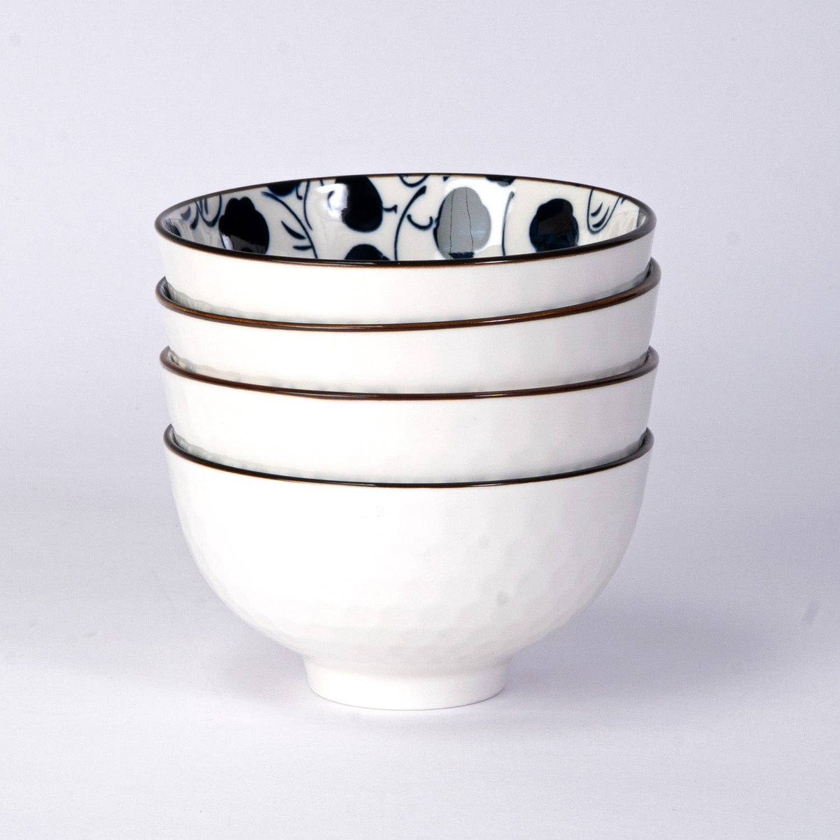 Nippon Blue 4-Piece 10 oz 4.5" Rice Bowl Gift Set