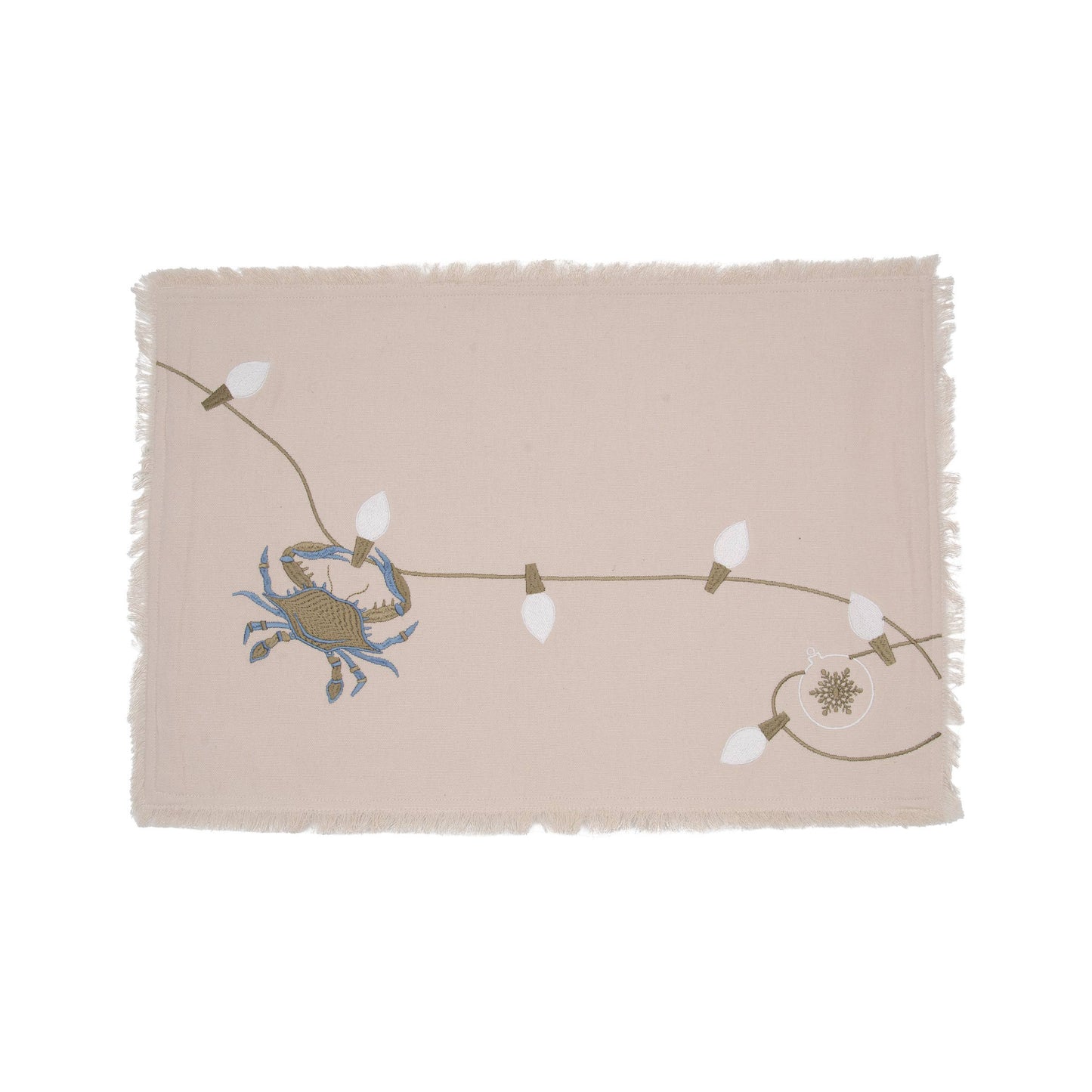 Rightside Design - Christmas Santa Claws Holiday Crab Placemat