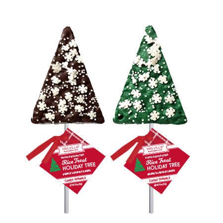 Melville Candy Company - Snowflake Confetti Tree Rice Treat Pops
