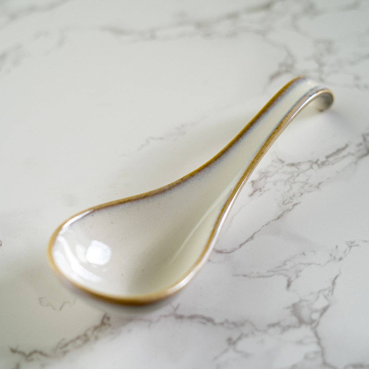 5.9"L Porcelain Soup Spoon White (10/240)