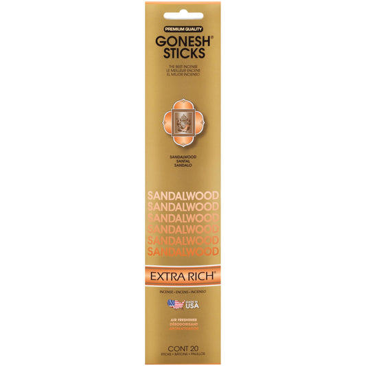 Incense Sticks: Gonesh Extra Rich Gold Sandalwood
