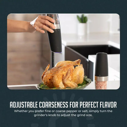 Electric Automatic  Gravity Salt and Pepper Grinder Set