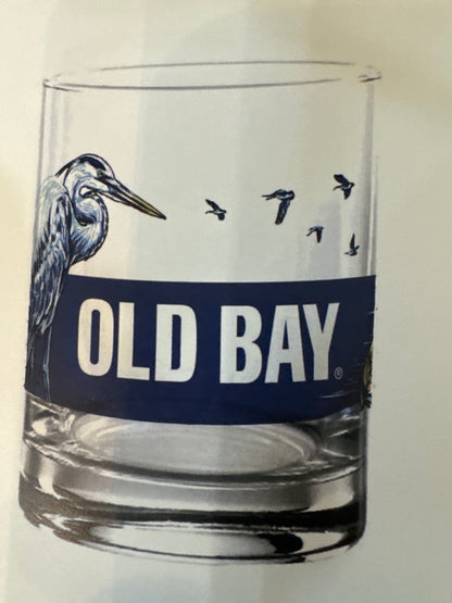 Old Bay scene wrap rocks glass