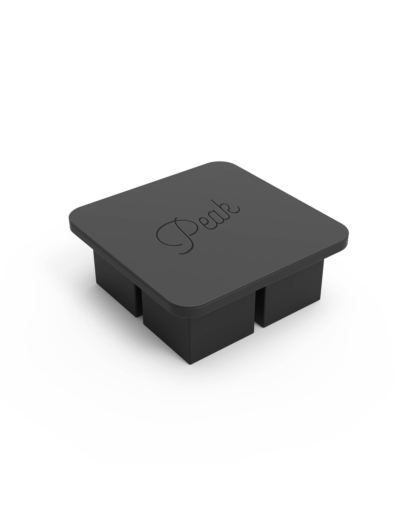 W&P - Extra Large Cocktail Cube Silicone Ice Tray: Charcoal