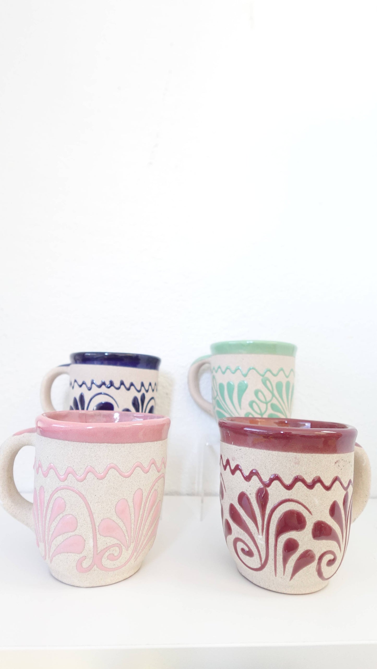 Mexican Clay Coffee Mug – Jarrito Style