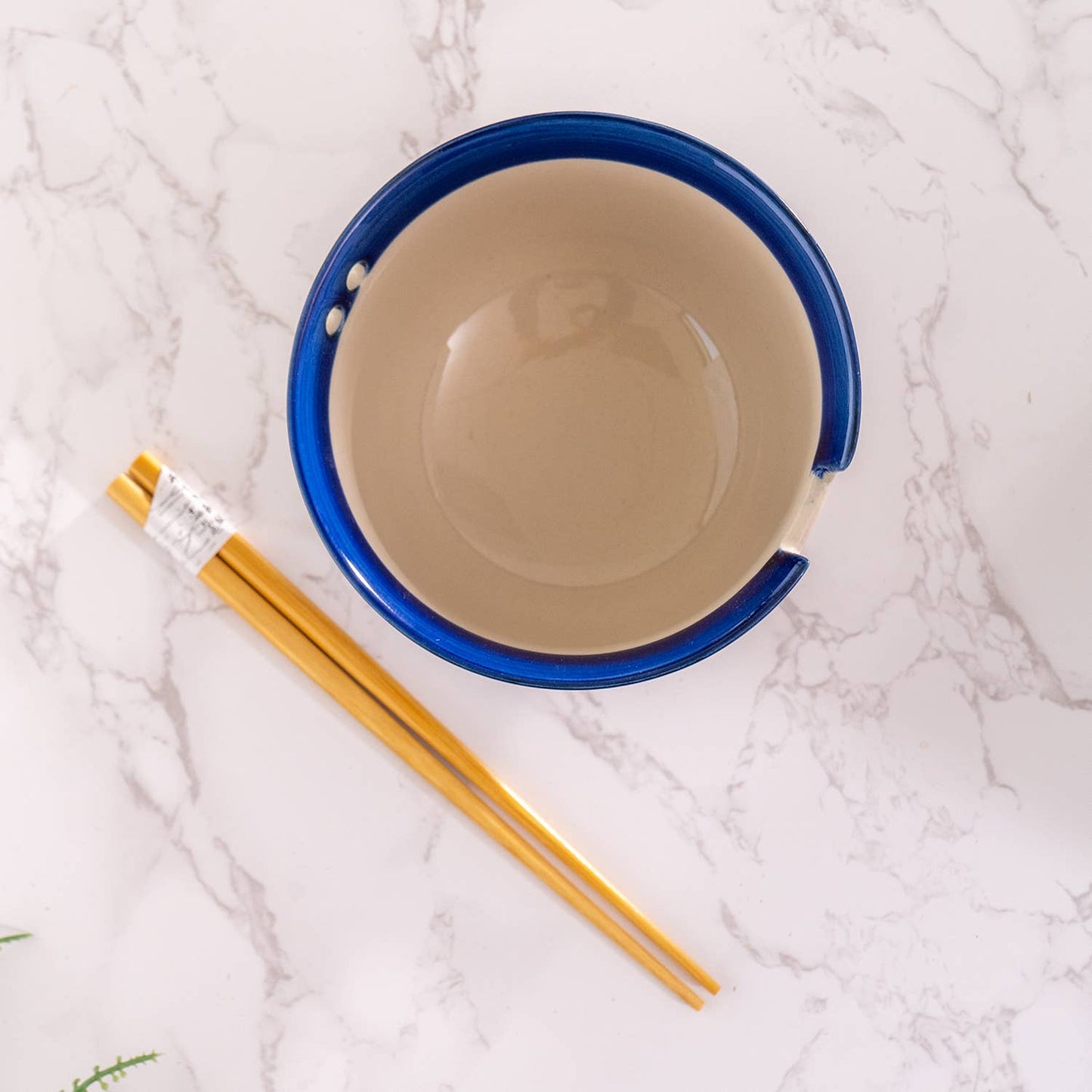 Blue Dragon Bowl With Chopsticks Set