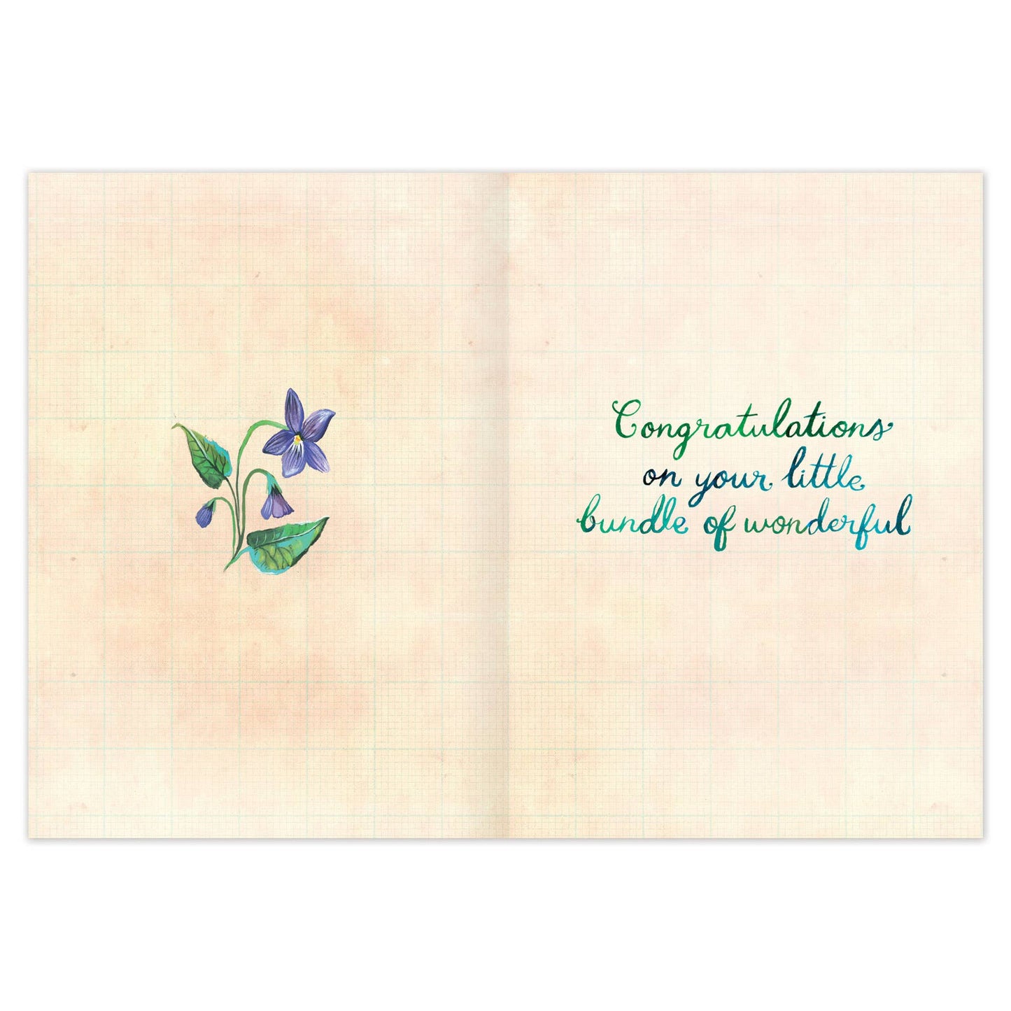 Garden Welcome Sweet Baby Card