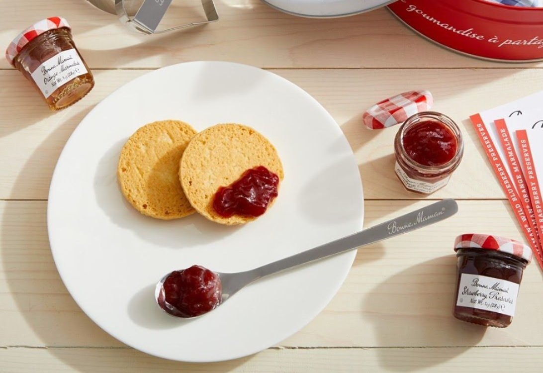 Bonne Maman Minis [1oz glass jars]: Raspberry Preserves