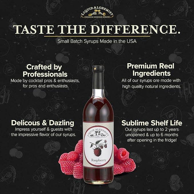 Liquid Alchemist Syrups - Raspberry Cocktail Syrup: 375ml