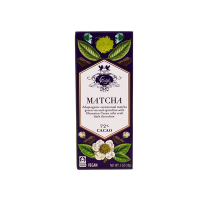 Mini Dark Chocolate Bar w/ Matcha Green Tea & Spirulina