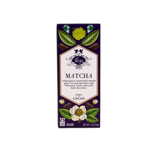 Mini Dark Chocolate Bar w/ Matcha Green Tea & Spirulina