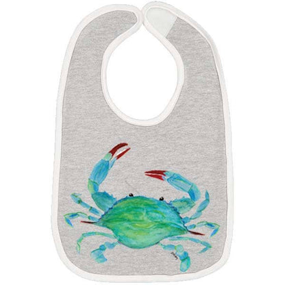 Clawdia Crab Toddler Bib- 3 Color Options: White