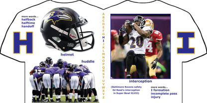 Michaelson Entertainment-Childrens Sports Board Books & Toys - Baltimore Ravens ABC