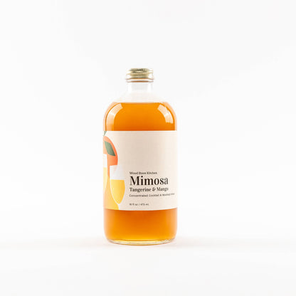 Wood Stove Kitchen-Mimosa Mixer w/ Tangerine & Mango for Cocktails and Mocktails, 16 fl oz