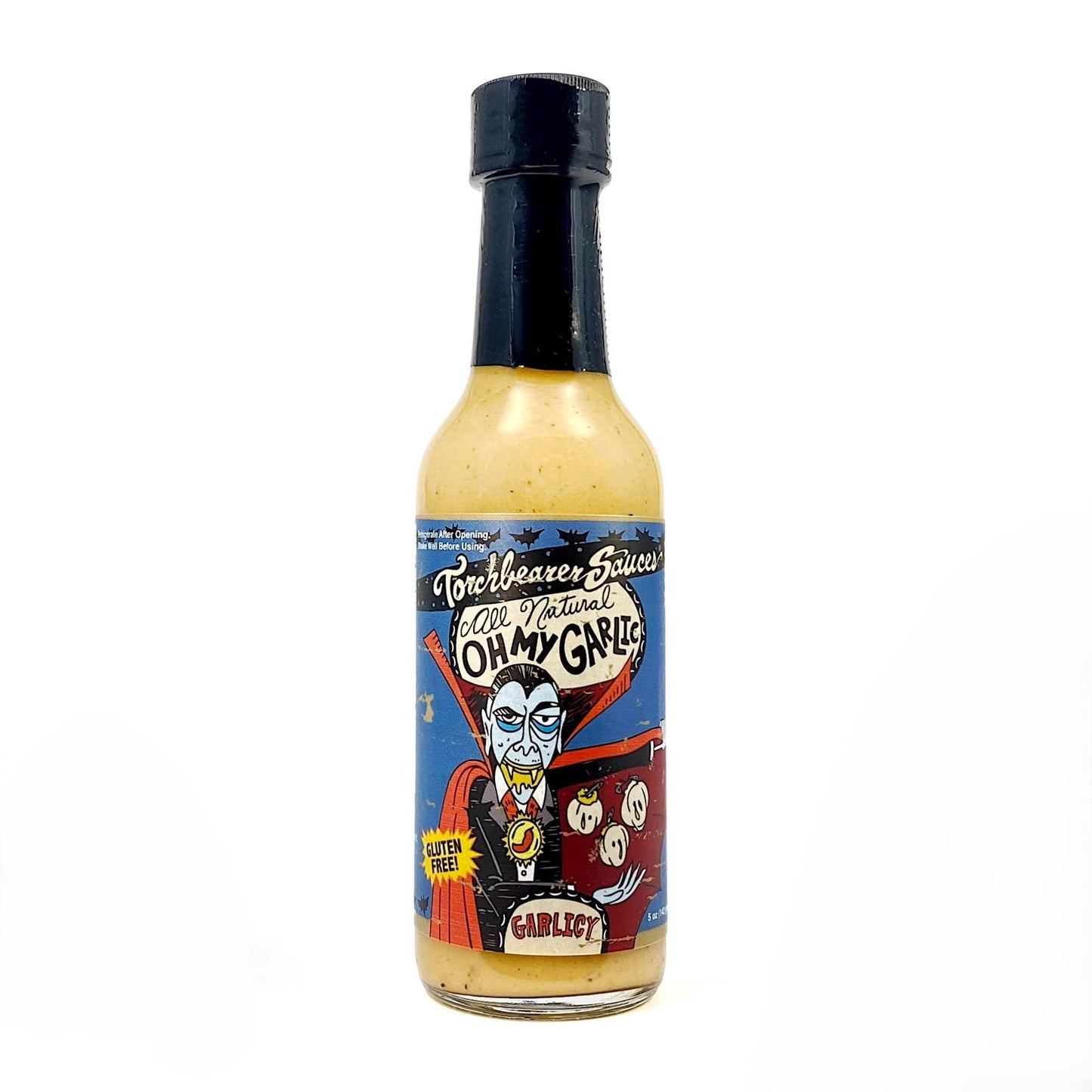 TorchBearer Sauces - Garlic 3 Pack - 3 5oz bottles + Box - case pk 5