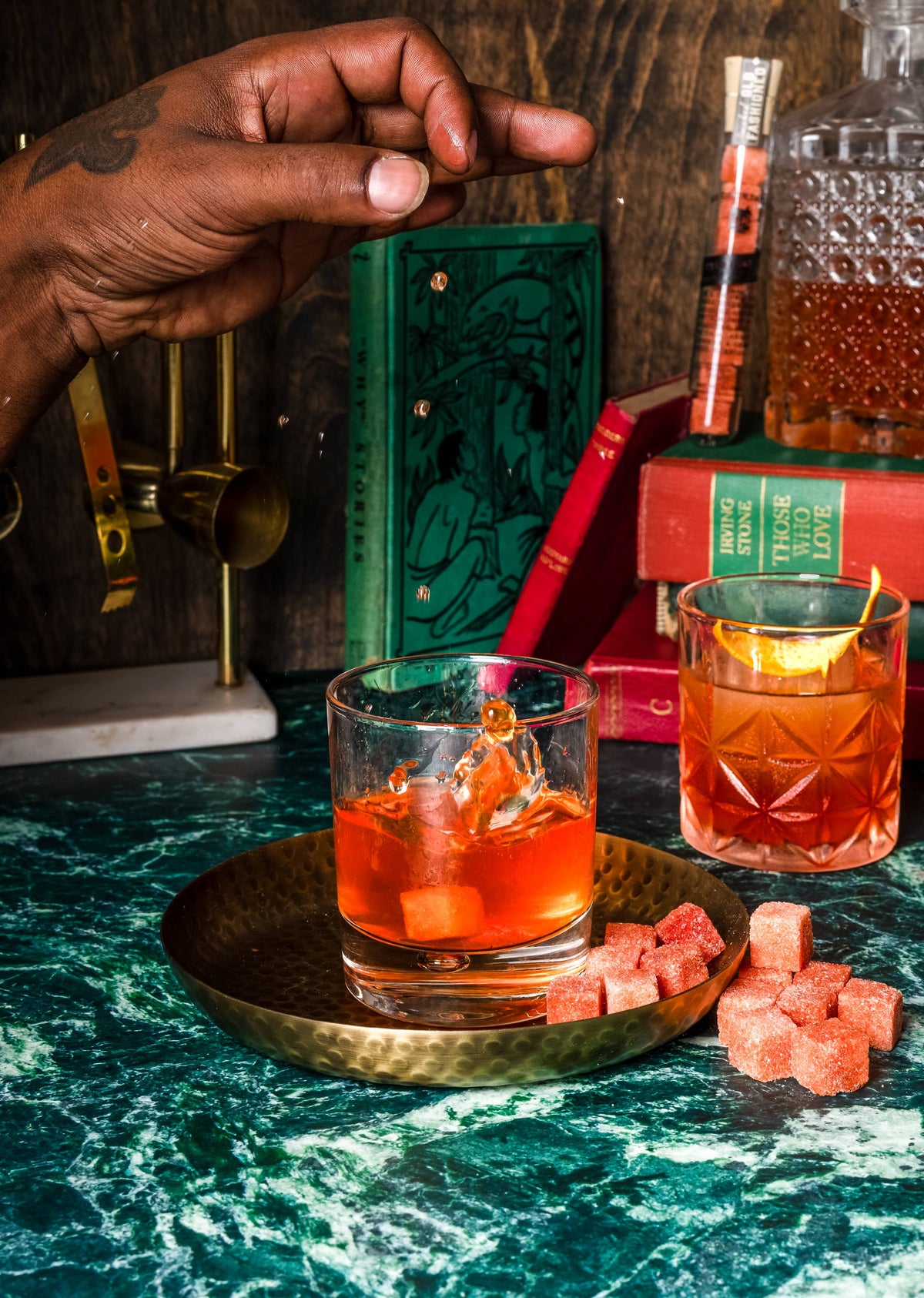 Black Walnut Old Fashioned Bitters Infused Cubes