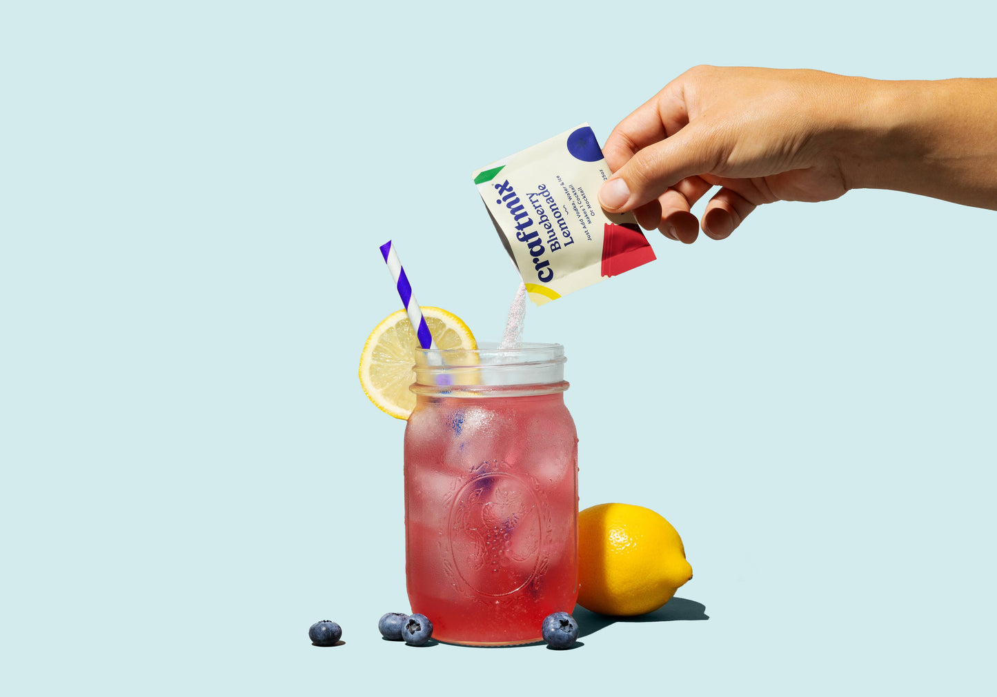 Craftmix | Blueberry Lemonade Cocktail / Mocktail Mixer - Individual