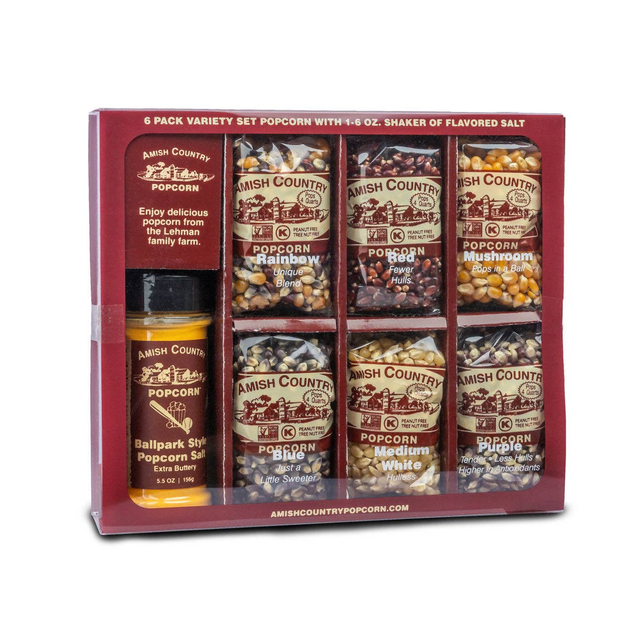 6/4oz Popcorn Variety Gift Box with 5.5oz Buttersalt