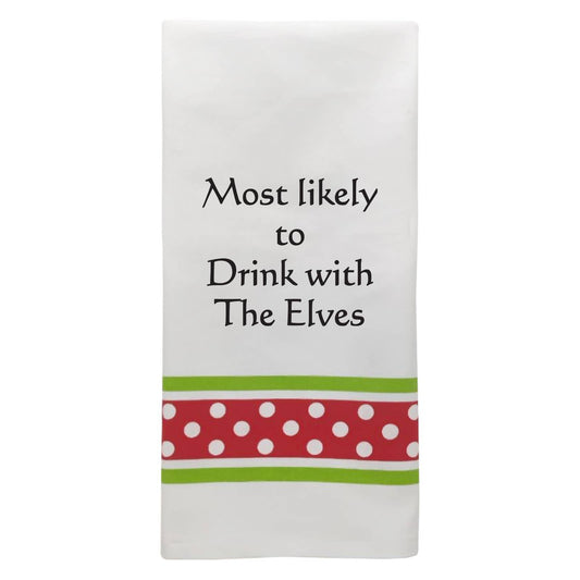Wild Hare Designs - XP-321 Holiday Towel "Most likely..."