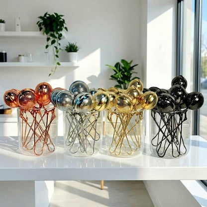 Stainless Steel Tea Strainer | Faire Market Bestseller: Rose Gold