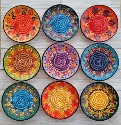 Handmade Turkish Ceramic Garlic Grater Plates