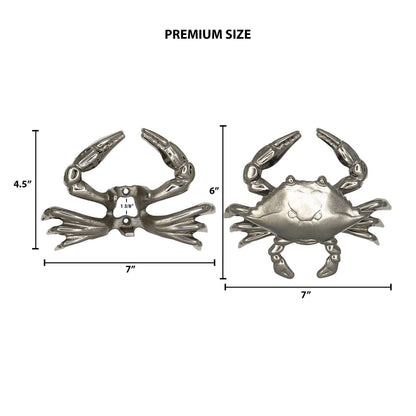 Michael Healy Designs - Crab Door Knocker: 6H x 7W / Nickel Silver
