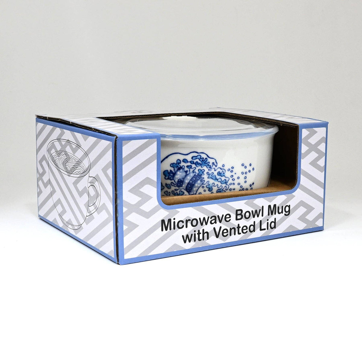 Great Wave 33 oz Microwavable Bowl with Lid