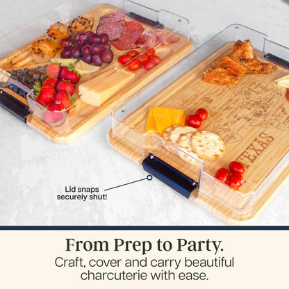 Flip, Serve & Store™ State Charcuterie Board with Lid: Maryland