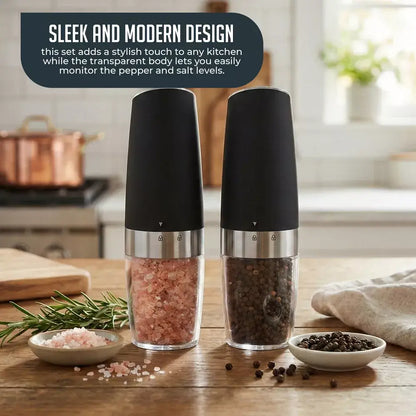 Electric Automatic  Gravity Salt and Pepper Grinder Set