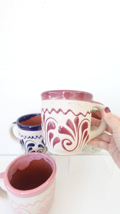 Mexican Clay Coffee Mug – Jarrito Style