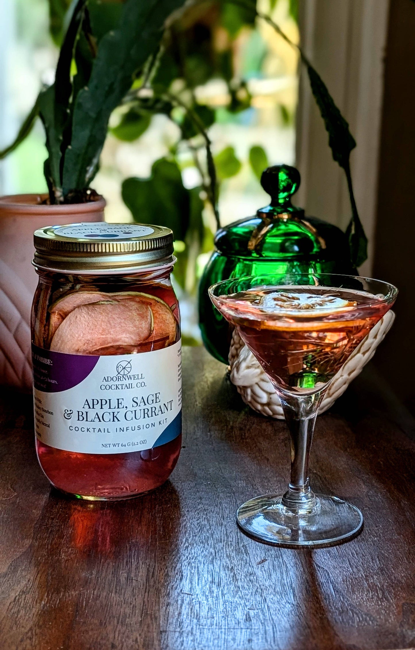 Adornwell Cocktail Co. - Apple, Sage & Black Currant Cocktail Infusion Kit
