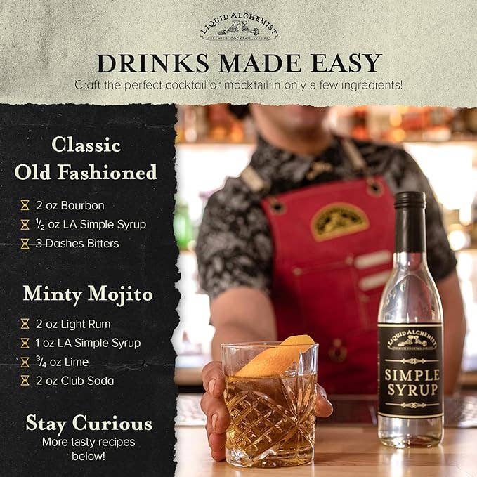 Liquid Alchemist Syrups - Simple Syrup: 375ml