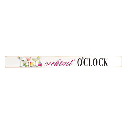 Cocktail OClock Skinny Sign