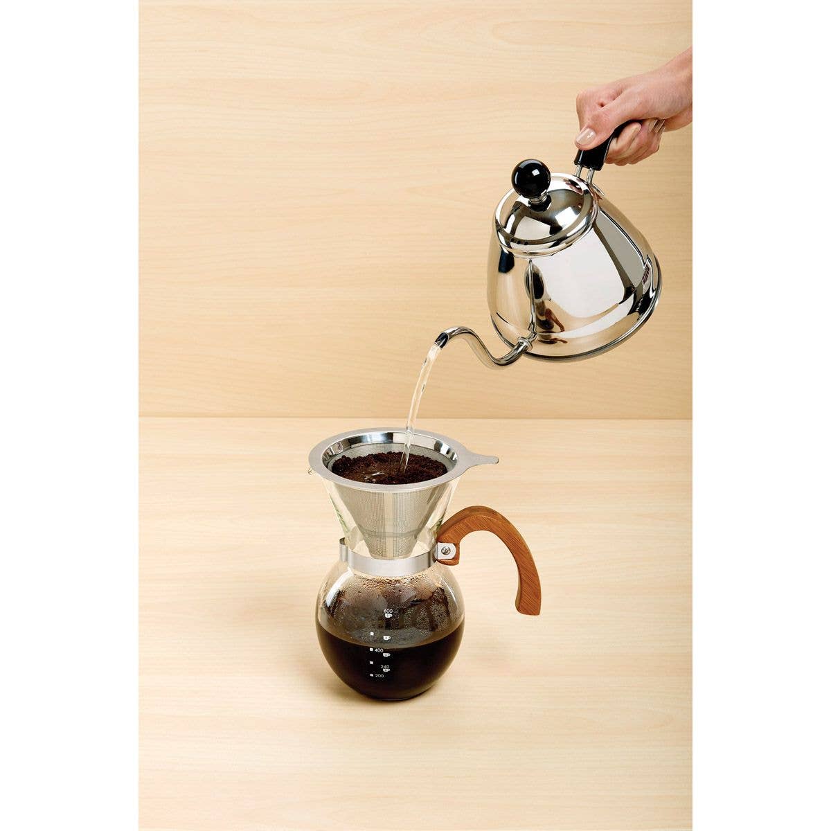 Fino Pour-Over Coffee Maker With Bamboo Handle