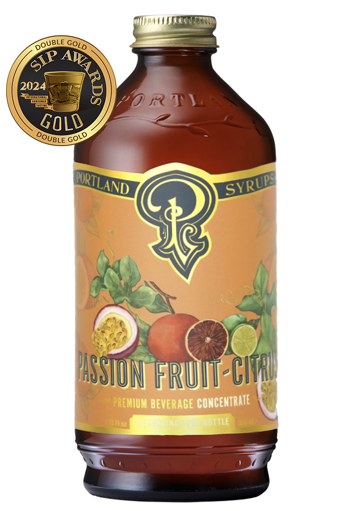 Portland Syrups | Passion Fruit Citrus Syrup 12oz  - cocktail / mocktail mixer