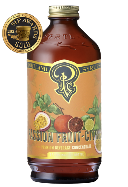 Portland Syrups | Passion Fruit Citrus Syrup 12oz  - cocktail / mocktail mixer