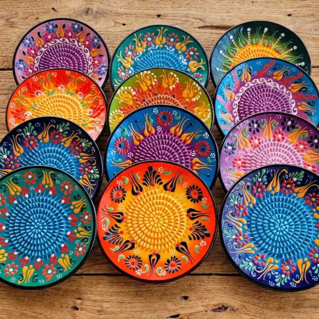 Handmade Turkish Ceramic Garlic Grater Plates