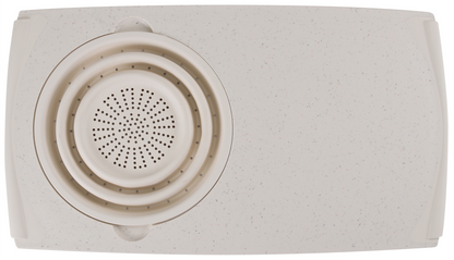 Dexas - Over The Sink Strainer Board: White / Gray / 12.5"x22.75"