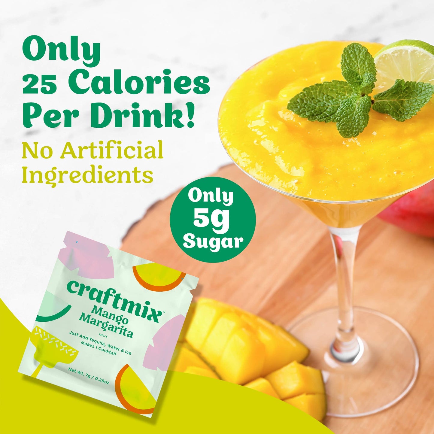 Craftmix | Mango Margarita Cocktail / Mocktail Mixer - Individual