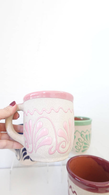 Mexican Clay Coffee Mug – Jarrito Style