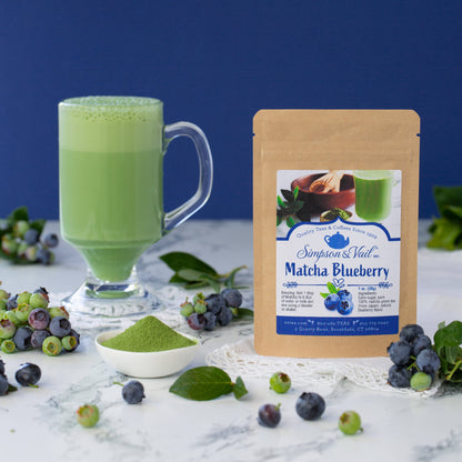 Matcha Powdered Green Tea - Blueberry: 4OZ